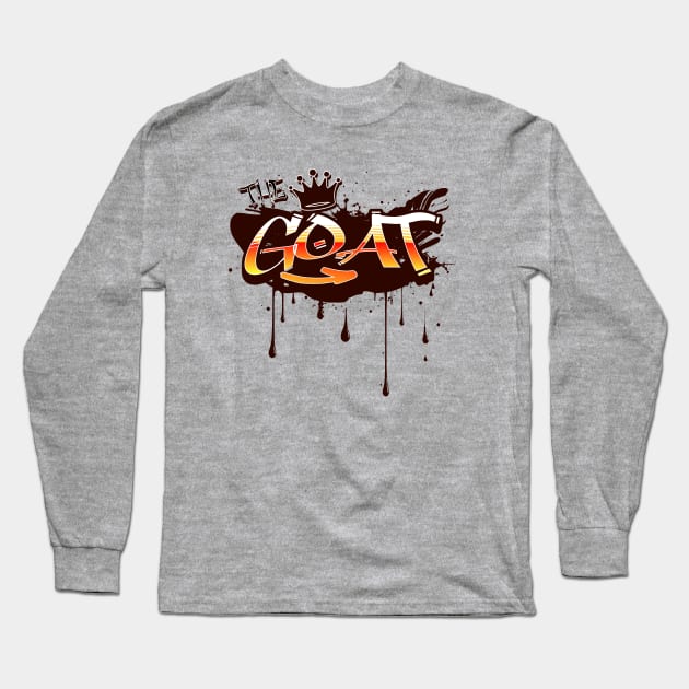 The G.O.A.T Long Sleeve T-Shirt by Richardramirez82